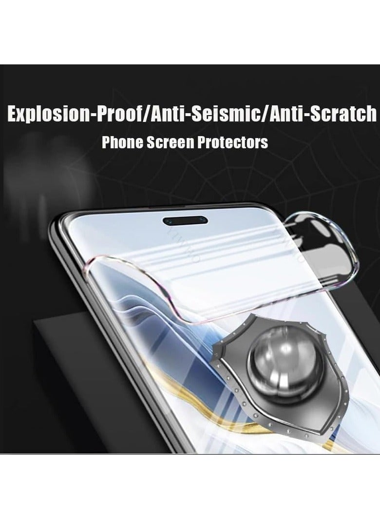 عام حامل حماية لشاشة هونوروا ماجيك 6 فروس، ملصق ذكي باستخدام الهايدروجيل بجميع الحجوم وعرض شفاف عالي الدقة مع حامل حماية للكاميرا مضنة من الصدمات. - Image 3