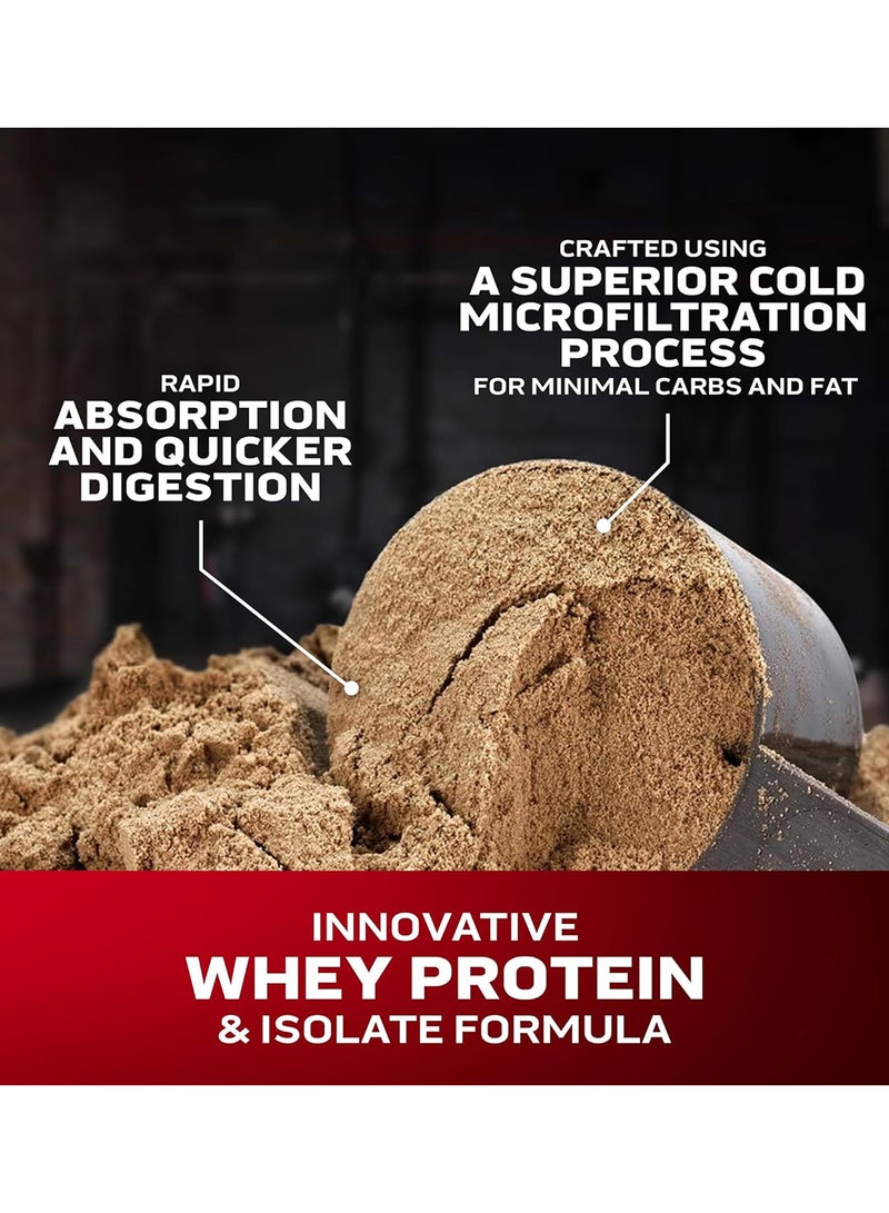 MuscleTech Nitro-Tech Whey Gold Gourmet Whey Protein Powder, Strawberry Flavor, 24g Protein, 3g Carbs & 2g Fat per Serving for Muscle Recovery & Growth, 5.01 lbs (2.27 kg). - Image 5