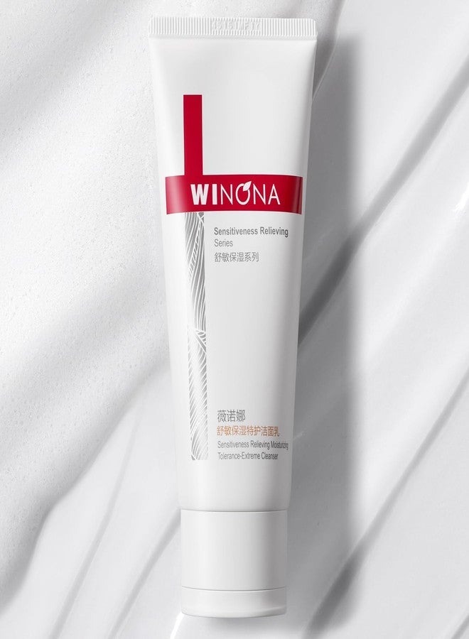 WINONA Facial Cleanser 100g,Sensitiveness Relieving Moisturizing Tolerance-Extreme Cleanser for Sensitive Skin,Soothes Redness & Dryness,Face Wash Foaming with Glycerin & Hyaluronic Acid3.53 OZ. - Image 1
