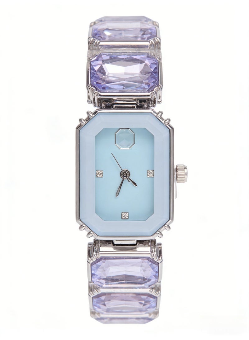 سواروفسكي Swarovski Millenia Octagon Cut Lavender Crystal Bracelet Watch - Model 5729841 / 5630841 - Image 1