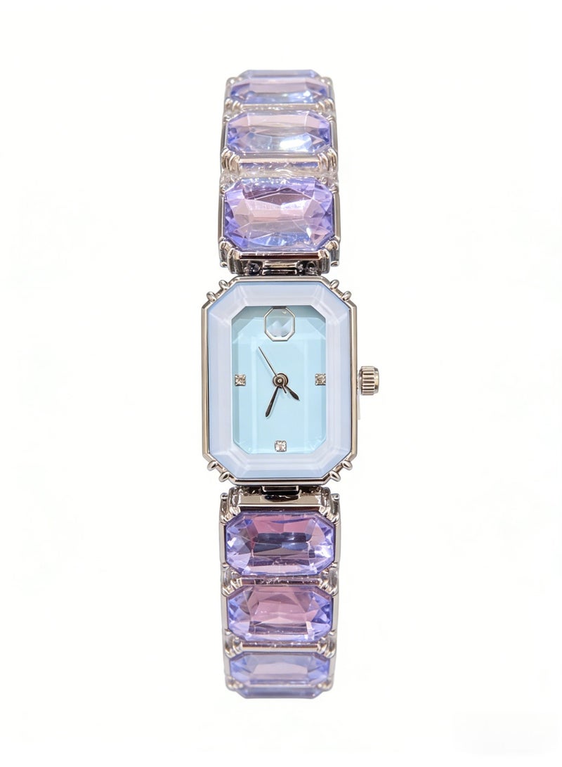 سواروفسكي Swarovski Millenia Octagon Cut Lavender Crystal Bracelet Watch - Model 5729841 / 5630841 - Image 2