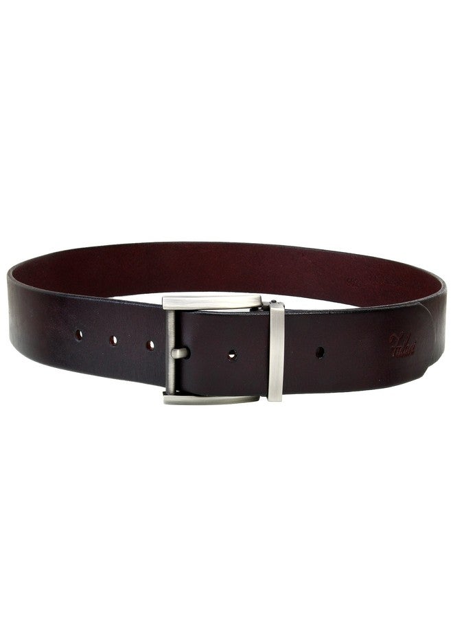 Falari Men's Classic Dress Belt Genuine Leather Belt Enclosed in a Gift Box Brown 9021-BN-XL - Image 2