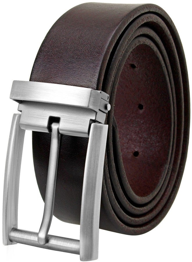 Falari Men's Classic Dress Belt Genuine Leather Belt Enclosed in a Gift Box Brown 9021-BN-XL - Image 1