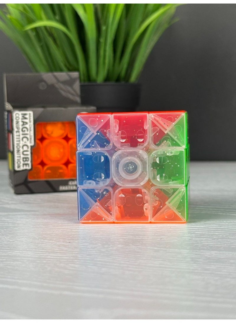 ماجيك كيوب مكعب سحري 3x3 أحجية مع ضوء LED - لعبة لتنمية العقل - Image 4