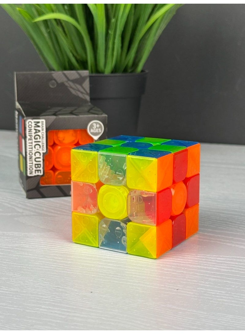 ماجيك كيوب مكعب سحري 3x3 أحجية مع ضوء LED - لعبة لتنمية العقل - Image 3