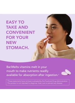 BariMelts Vitamin B12 Plus - 3 Month Supply (90 Fast-Dissolving Tablets) - Post-Op Bariatric Vitamins with Methylcobalamin B12, Vitamin B6, Methylated Folate, and Biotin​  - Image 4