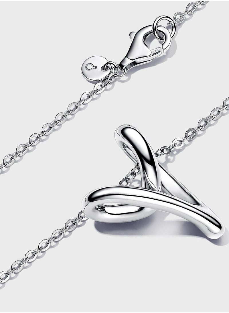 PANDORA Heart Pendant Sterling Silver Necklace - Image 2