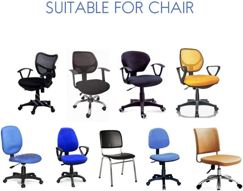 HEEPDD 2 Pcs Universal Chair Covers, Stretchable Slipcover for Office Home Drafting Chair, with Washable Wrinkle Fabric, for Kitchen Hotel Wedding Party (Purple) - Image 2