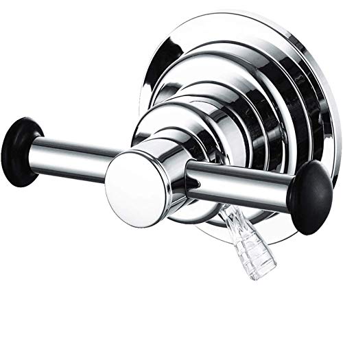 BOPai Stylish Suction Cup Hooks for Shower Loofah Towel Washcloth, Relocatable Holder - Image 1