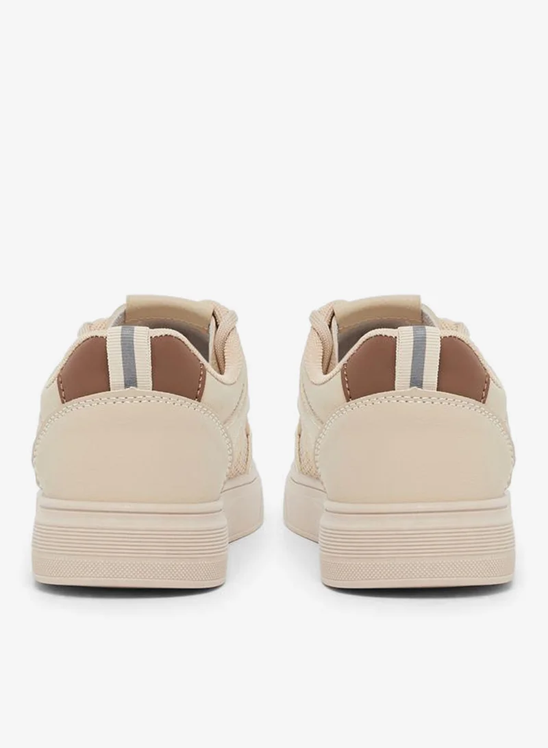 Styli  Mesh Panel Lace Up Sneakers for Women | Best Price UAE