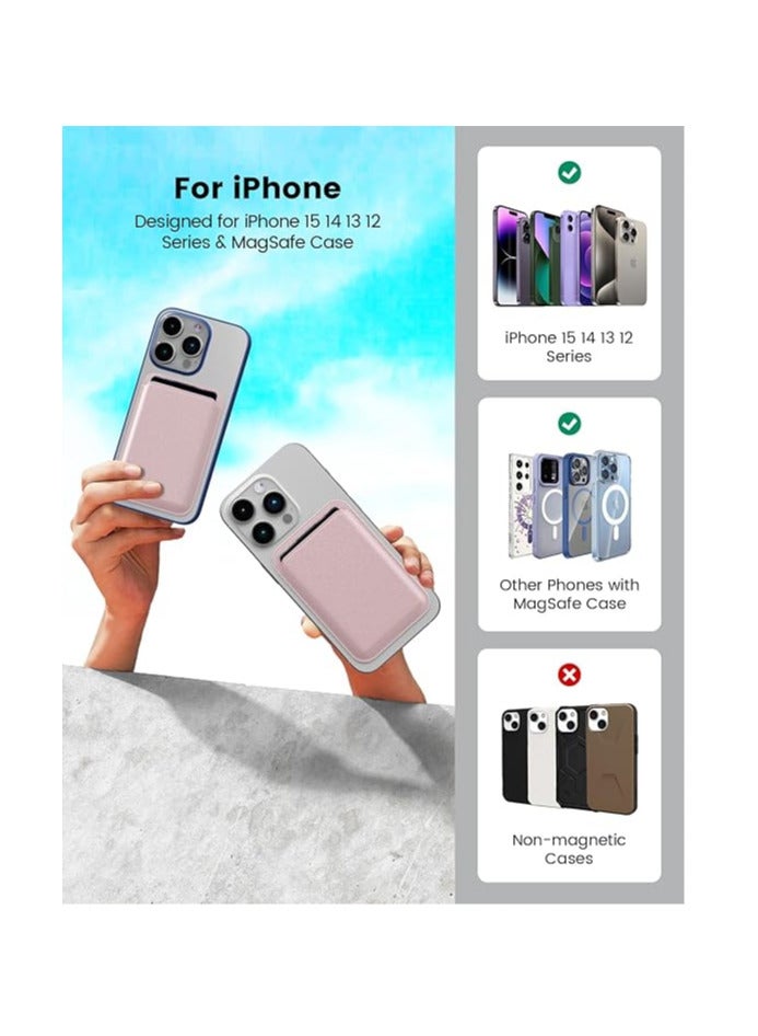 Musotica Fiber Fine-Woven Magnetic Phone Wallet, Card Wallet Holder for iPhone 15 Pro Max/15 Plus/15 Pro/15, 14 Pro Max/14 Plus/14 Pro/14, 13 Pro Max/13 Pro/13, 12 Pro Max/12 Pro/12 - Image 5