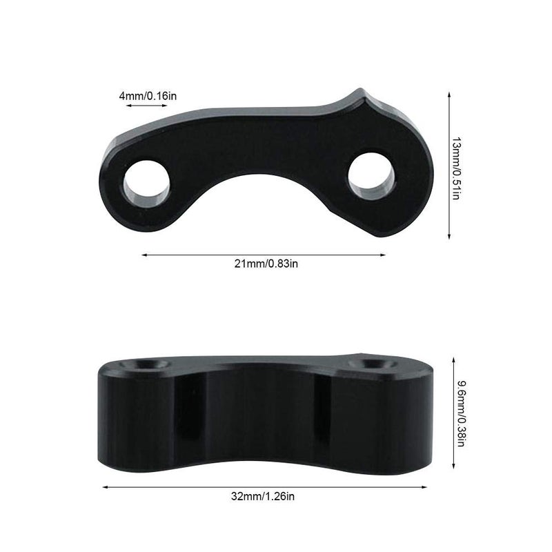 DEF Window Latch Hinge Pivot for First Gen Tacoma Tundra Rear Quarter Window 1995-2004 Tundra 2000-2006 Xtracab 2pcs(Black) - Image 2