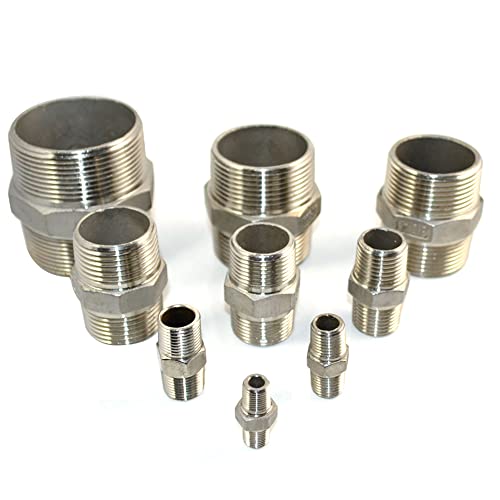 DAN SPEED 1-1/2" Male Hex Threaded Reducer Pipe Fitting Stainless Steel 304 NPT - Image 3