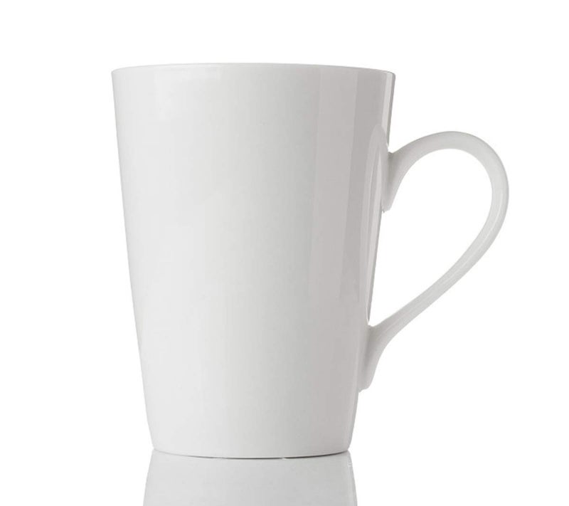 MIWARE 10 Ounce Porcelain Mugs, Set of 6, Tea and Coffee Mug Set, Ivory White (Ivory White, 10OZ) - Image 2