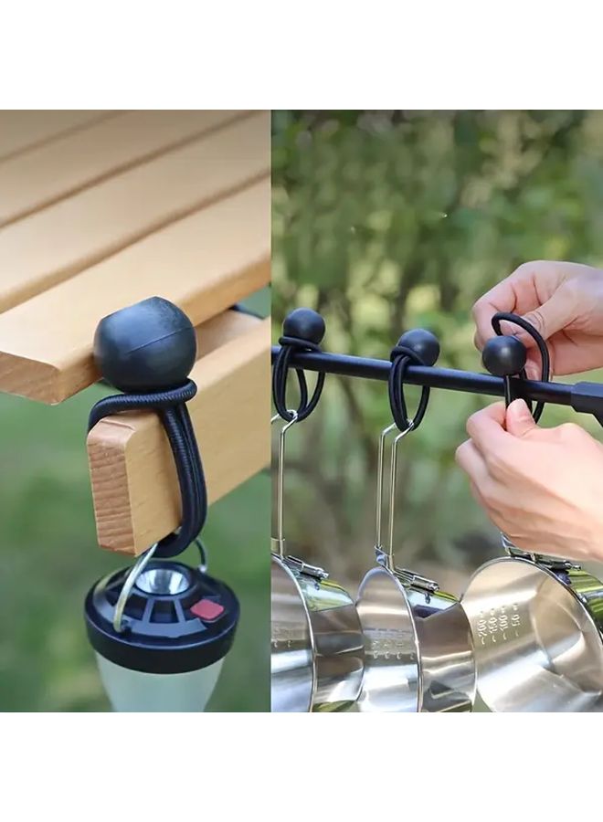 Large Size Elastic Rope Balls 10pcs 8 Inch Heavy Duty Straps for Outdoor Camping - Image 5