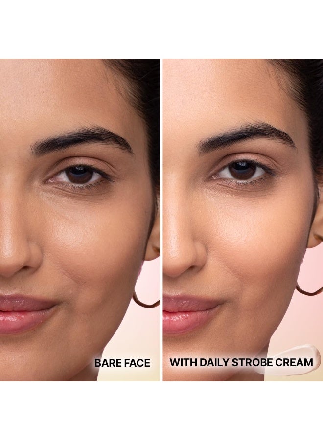 So True Sotrue Daily Strobe Cream SPF 50 for Radiant Glowing Skin 50ml| Illuminating Face Moisturizer + Highlighter + Sunscreen | Hydrating Dewy Base with 3D Glow | All Skin Types - Image 3