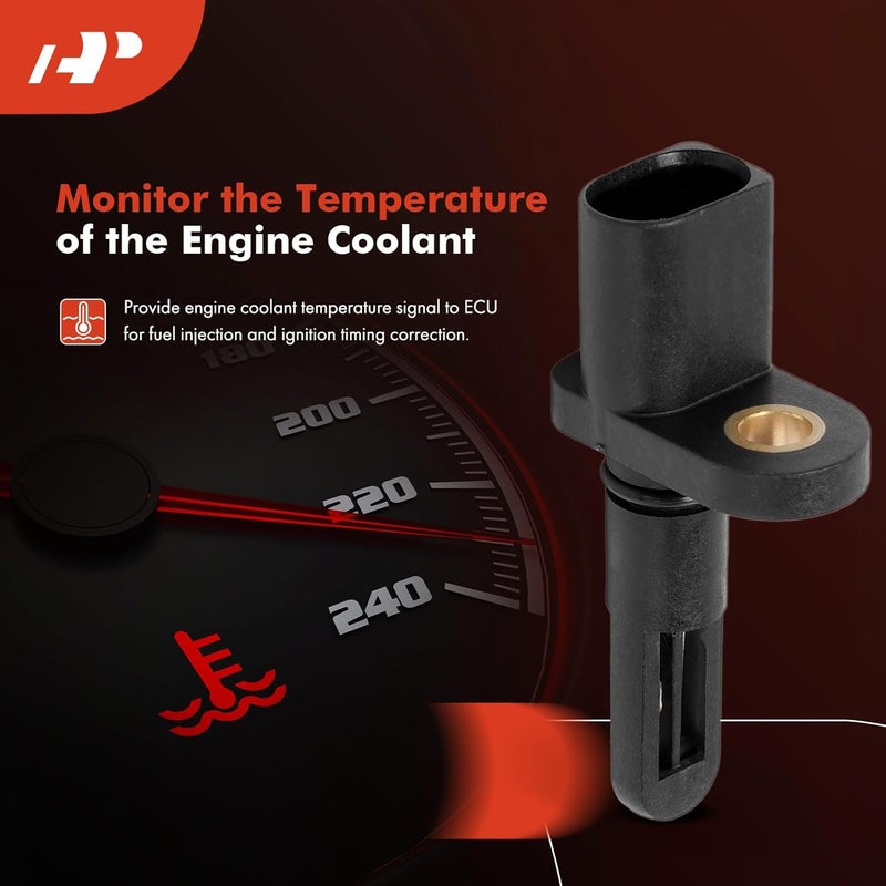 A-Premium Air Charge Temperature Sensor Compatible with Audi A3 2006-2013 A4 A5 A6 Quattro Q5 TT Quattro Volkswagen Beetle 2003-2013 CC Eos Golf Jetta Passat Tiguan - Image 2