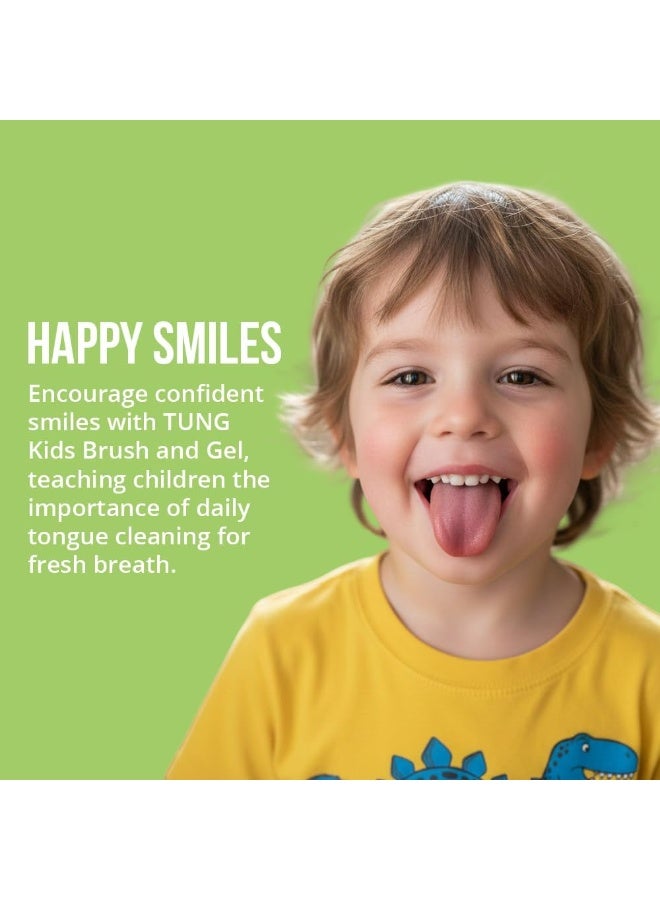 Tung Peak Essentials The Original Kids TUNG Gel Wild Strawberry 85 g – Tongue Cleaning Gel for Children, Sugar-Free, Fluoride-Free, Fresh Breath Formula - Image 3
