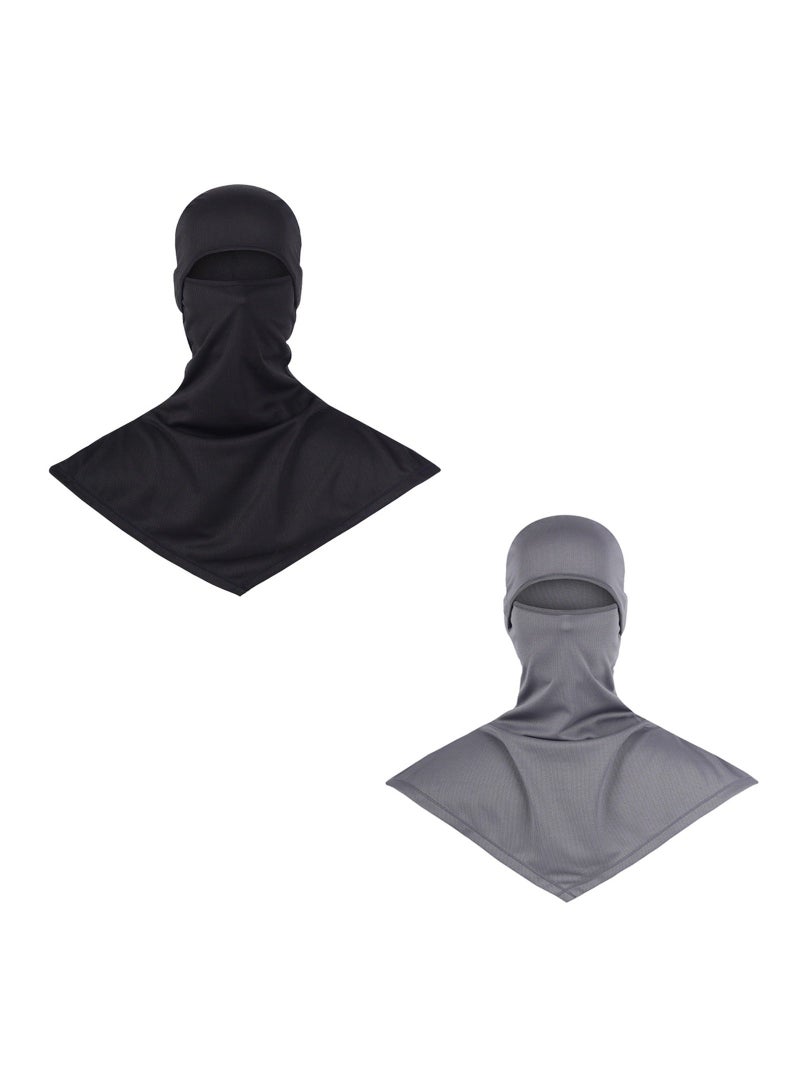 Generic 2 Pcs Balaclava Full Face Mask Summer for Sun Protection Breathable Long Neck Covers for Men Women Cycling Fishing  - Image 1