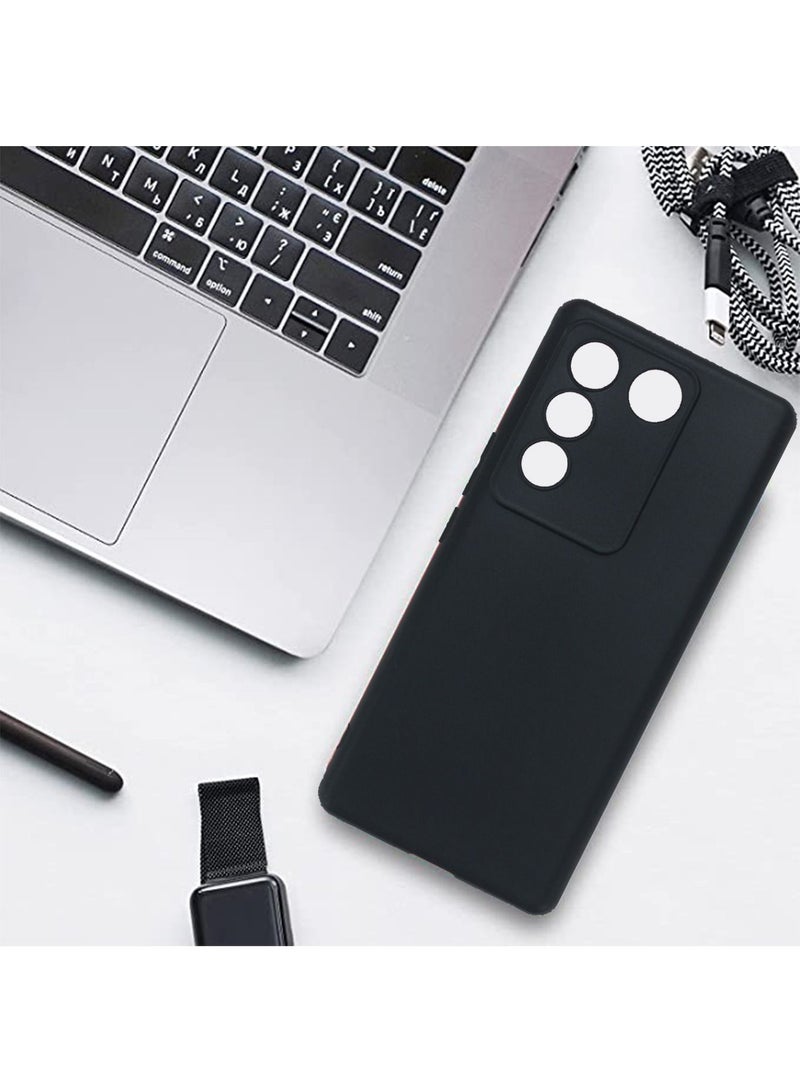 vesus VIVO V27 Pro/V27 5G Case Cover with Anti Fingerprint and Scratch Prevention Shockproof Soft Silicone Tpu Back Cover with Lens Camera All Body Protection - Image 2