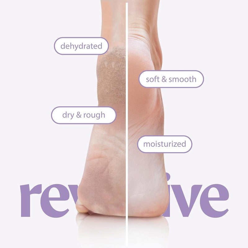 innerest Original Derma Beauty Foot Mask 24 Pairs MoistureBoosting Shea Butter Moisturizing Foot Mask Set Body Exfoliator Callus Remover Foot Masks Foot Bath Pedicure Supplies for Beauty Personal Care - Image 2