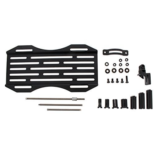 DC Sports Pilot Automotive Sports LPR-100 Universal Front License Plate Tow Hook Relocation Mounting Kit Black 12.75 Inch - Image 3