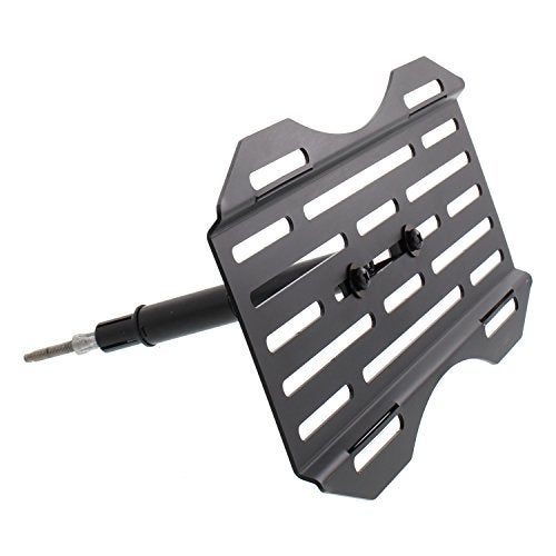 DC Sports Pilot Automotive Sports LPR-100 Universal Front License Plate Tow Hook Relocation Mounting Kit Black 12.75 Inch - Image 1