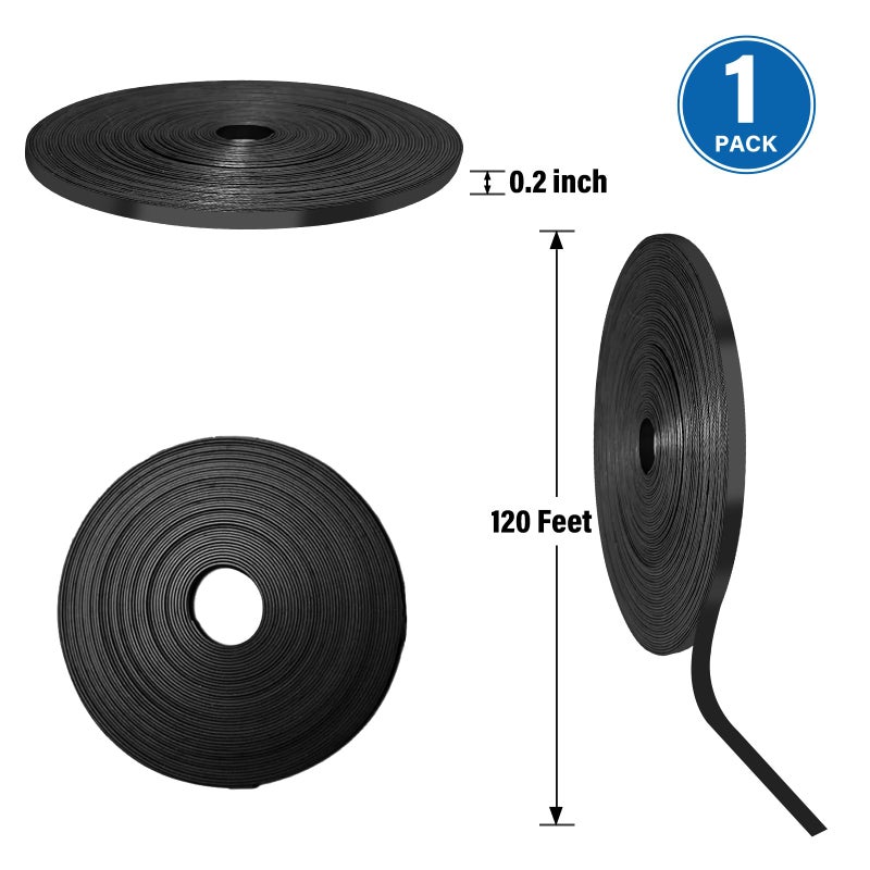 CHUNNIAO Magnetic Whiteboard Tape for Office,Fine Line Gridding Tape - 1/5 in x 40 yd x 24 mil,High Energy Thin Strip Magnets,Black 120 Feet - Image 5
