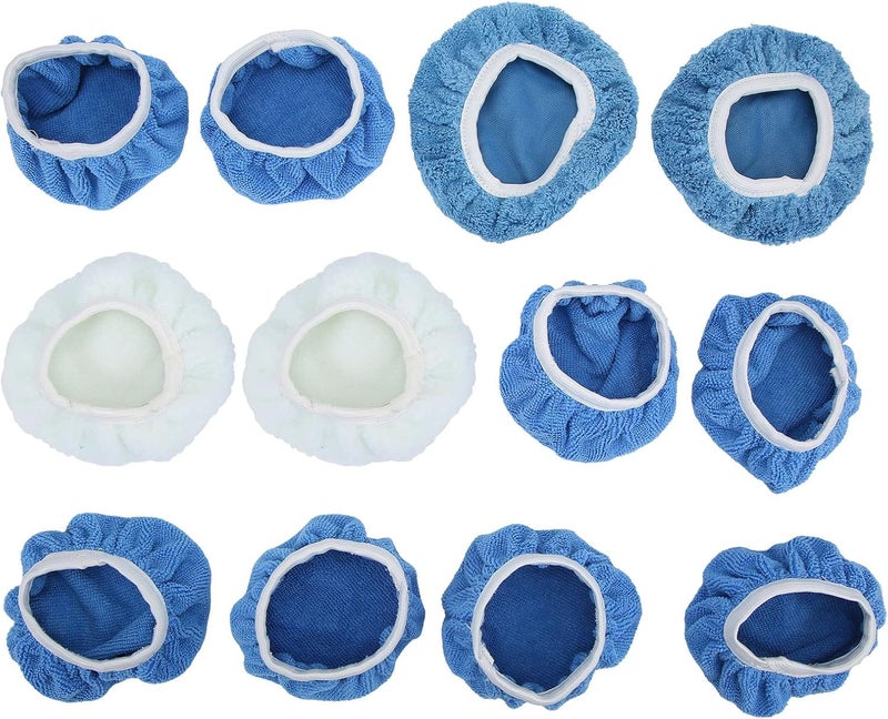 Various color options Keenso 12Pcs Polishing Bonnet Pads, Fiber Buffer Pad Cover Bonnet Set with Elastic Design, for Car Polisher 5 to 6 Inches Heavy load resistant Demand-based stock planning Safe silicone build All temp range compatible build Balanced universal design Cross-material combo compatible Multi-market varied design options All environment compatible All preference matching build Budget friendly trendy design Single & bulk use compatible Flexible use switching Medium weight Assorted natural tone picks Varied global sizing picks KSA market compliant quality Dense material N/S/C nationwide deliver Simple multi-feature universal build Gulf popular simple design Economical upgraded quality Chemical free KSA market popular practical build Bulk storage easy optimized build - Image 4