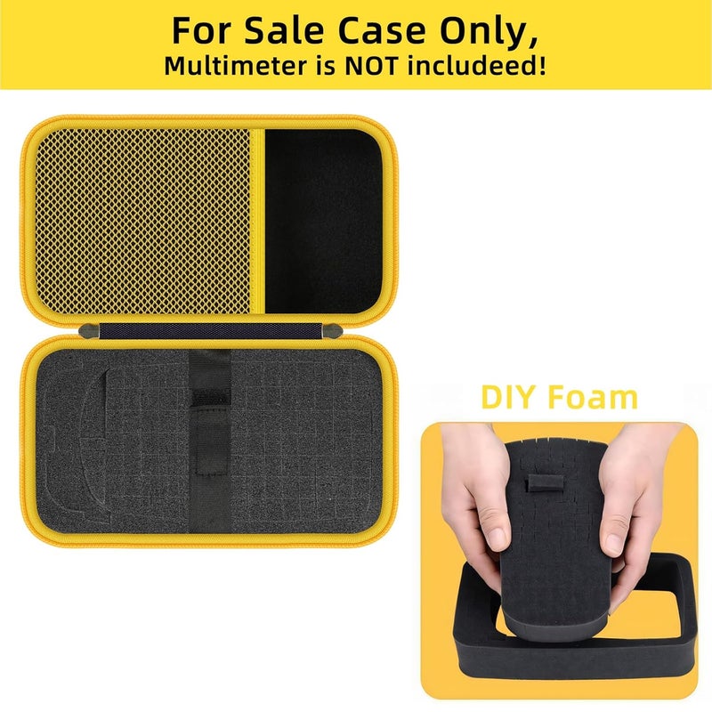 HESPLUS Carrying Case for Fluke 117/15B+/17B+/101/115/116/114/113/177/179/233/106/107 Digital Multimeter Testers and Accessories, Multimeter Storage Bag Organizer Box (with DIY Foam) - Image 5
