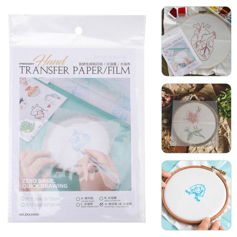 4 Packs DIY Embroidery Assisted Transfer Paper Practical Clear DIY Embroidery Accessories for Home Crafts - Image 5