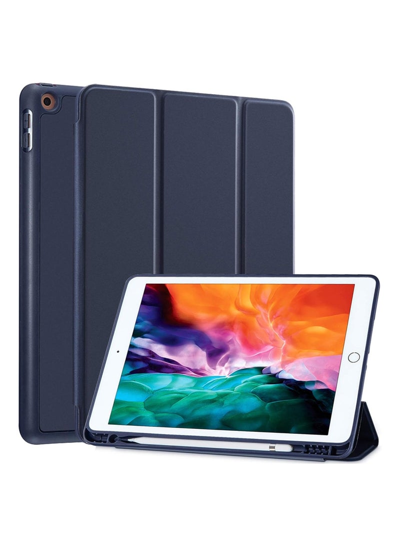 DUSALA Smart Case Compatible For iPad 10.2 Inch With Pencil Holder Slim Soft  Smart Trifold Stand Protective Full Body Cover - Image 1