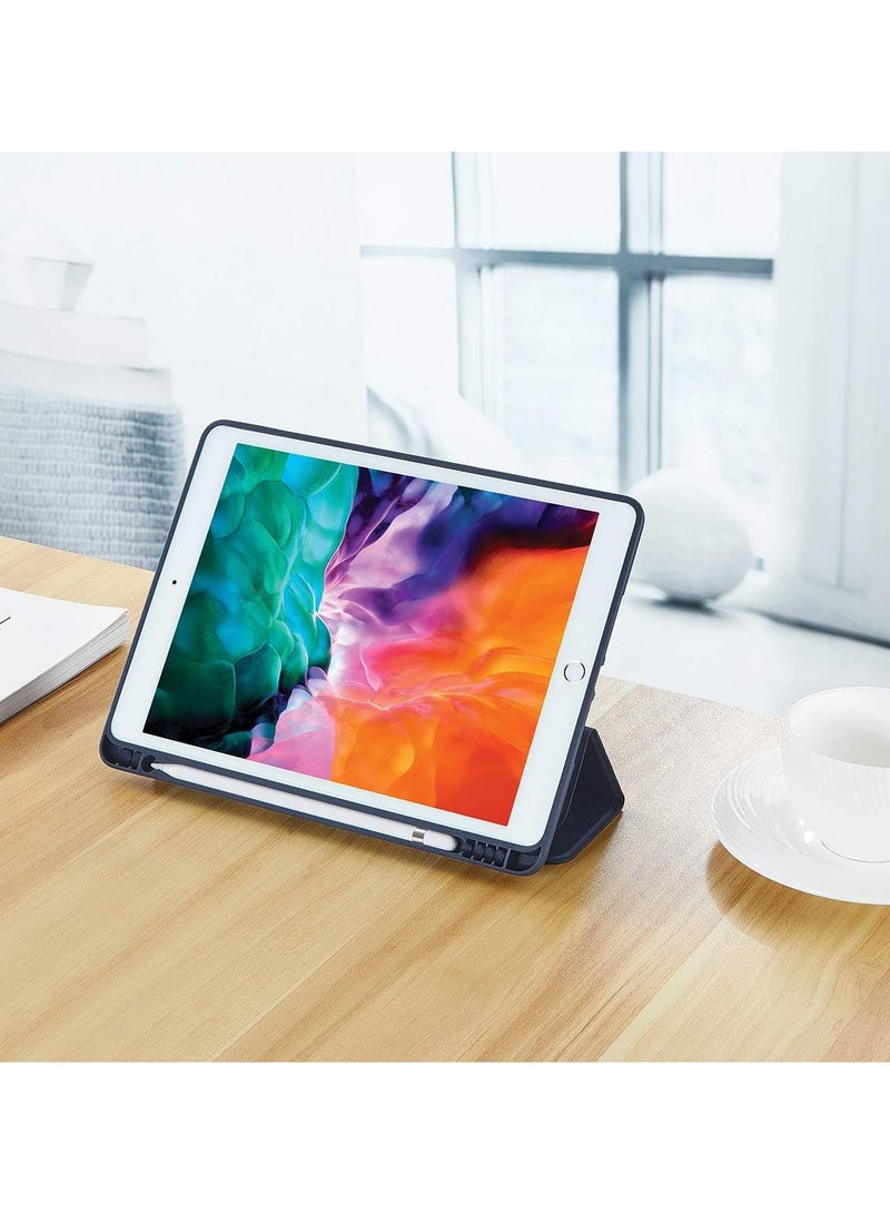 DUSALA Smart Case Compatible For iPad 10.2 Inch With Pencil Holder Slim Soft  Smart Trifold Stand Protective Full Body Cover - Image 2