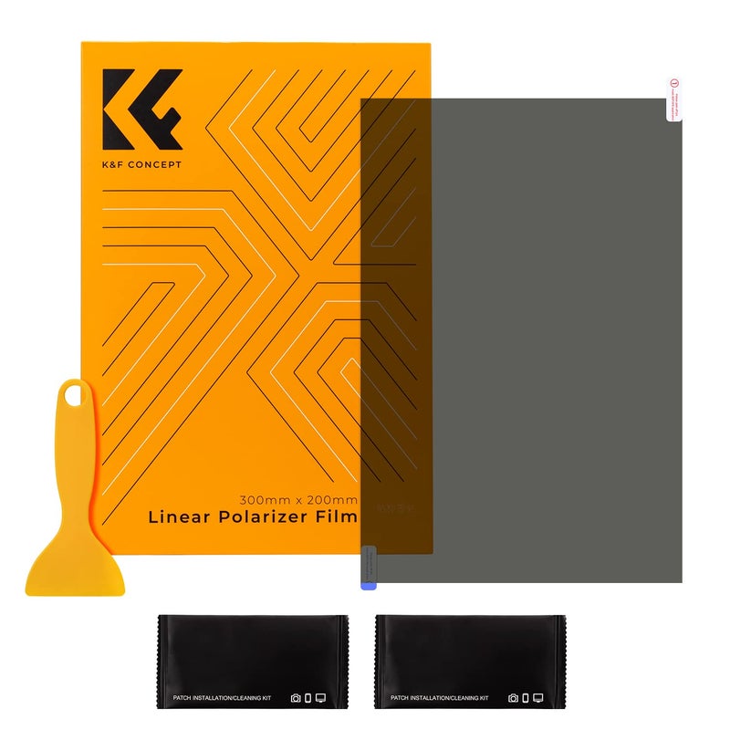 K&F Concept فيلم K&F CONCEPT المستقطب الخطي A4 أوراق فيلم مستقطب بصري 20x30 سم للشاشة تعليم الفيزياء - Image 1