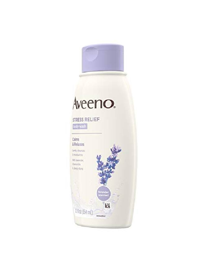 Aveeno Stress Relief Body Wash With Soothing Oat Lavender Chamomile & Ylangylang Essential Oils Hypoallergenic Dyefree & Soapfree Calming Body Wash 12 Fl. Oz (Pack Of 3) - Image 4