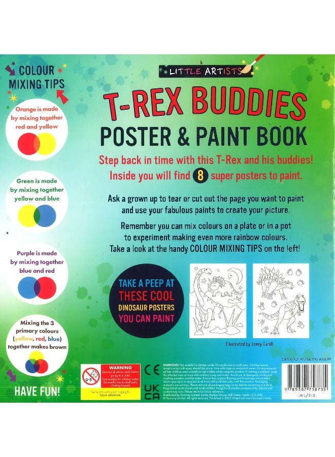 T-Rex Buddies Fairy Poster & Paint Book  - Image 2