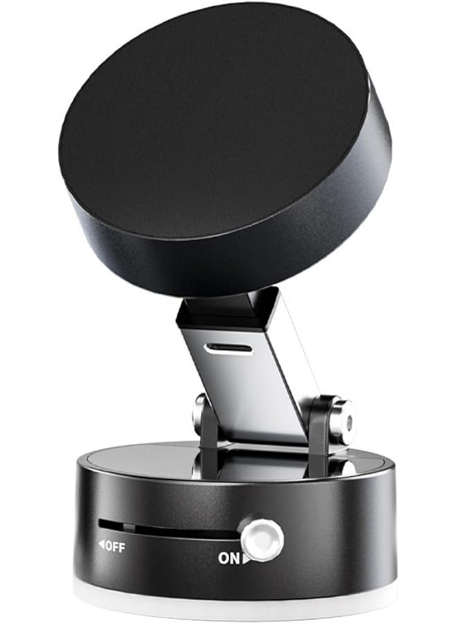 Green Tiger Vacuum Suction Magnetic Phone Holder, Retractable Suction Cup Phone Mount, Foldable Cell Phone Stand for Car/Mirror/Smooth Surface, Compatible with iPhone and other Smartphones(Not Charge Phone) - Image 1