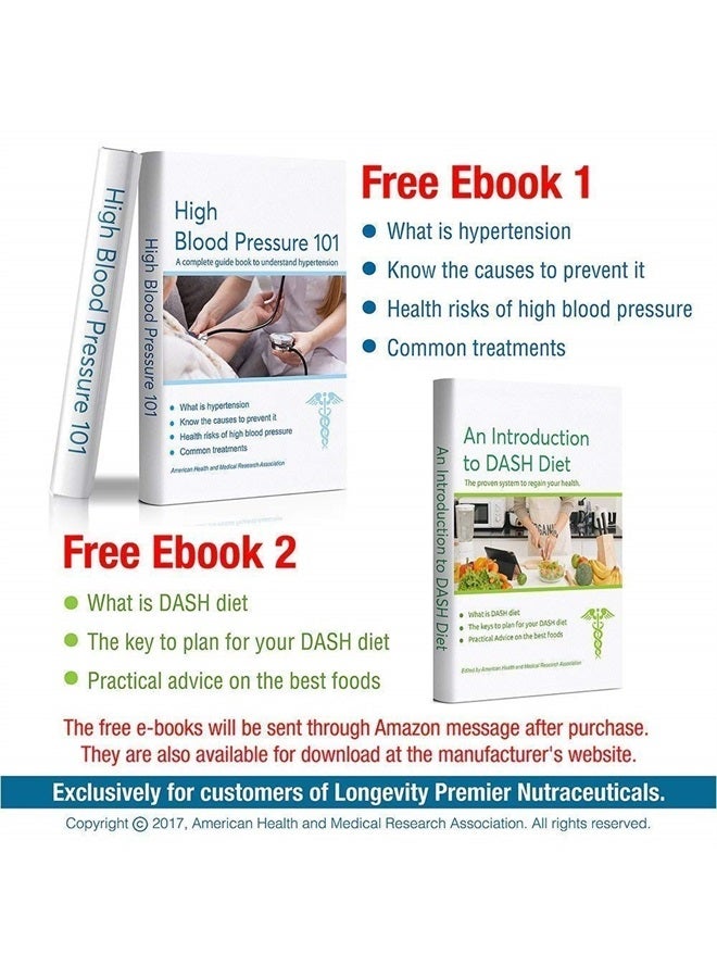 LONGEVITY PREMIER NUTRACEUTICALS INC [3-Bottle X 150 Caps] Longevity Blood Pressure Formula -Scientifically formulated with Hawthorn & 12+ Quality Natural Herbs - Image 4