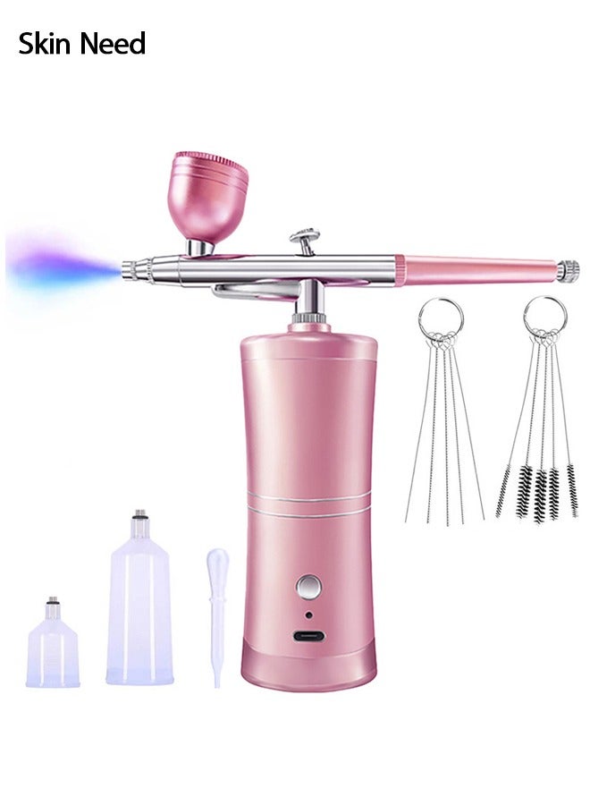 Skin Need Portable Oxygen Injection Airbrush Kit with Compressor, High-Pressure Face Spray Pen for Skin Care, Anti-Aging & Whitening, Home Use  - Image 1