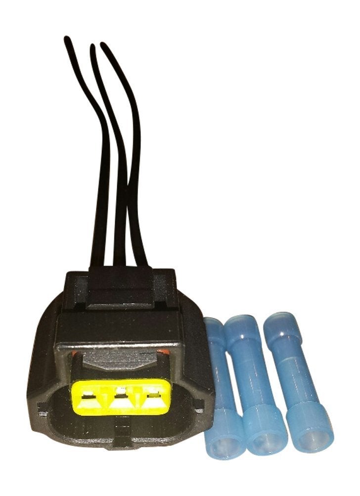 Muzzys- 3 Wire Alternator Connector FITS Ford Lincoln Alternator, 6G Brake Fluid Level Sensor Yellow Plug Pigtail Repair Harness with Free SPLICES, WPT118 1U2Z-14S411-TA S821 Replaces Dorman 645-136 - Image 5
