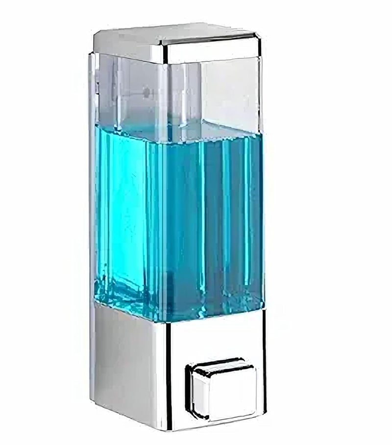 EVGREF 350 Ml Soap Dispenser (Chrome) (Pack of 1) - Plastic - Image 1