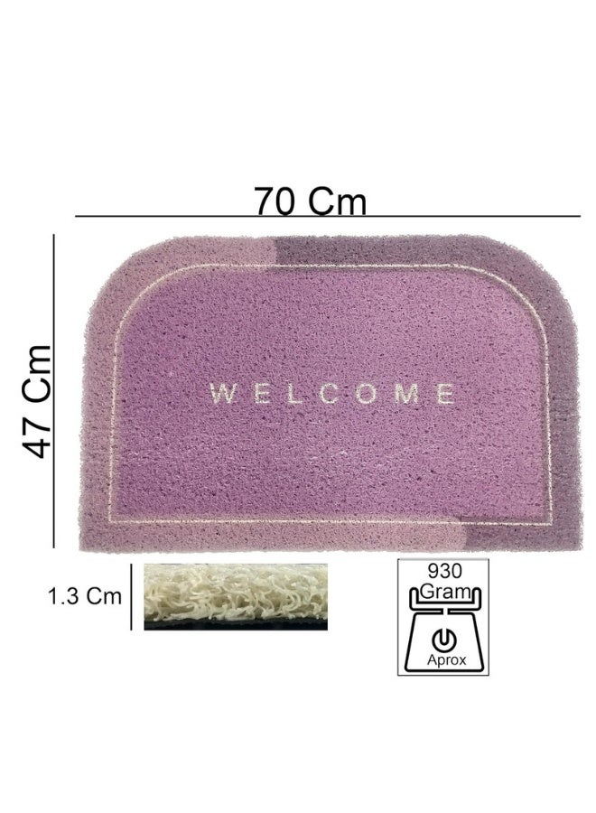 Status Contract Noodle Padded Entryway Rug, Heavy Duty Non-Slip PVC Floor Mat for Indoor and Outdoor Bedroom and Kitchen, Absorbent Solid Rugs for Bathroom, Doors, Office, Doormat (Purple)