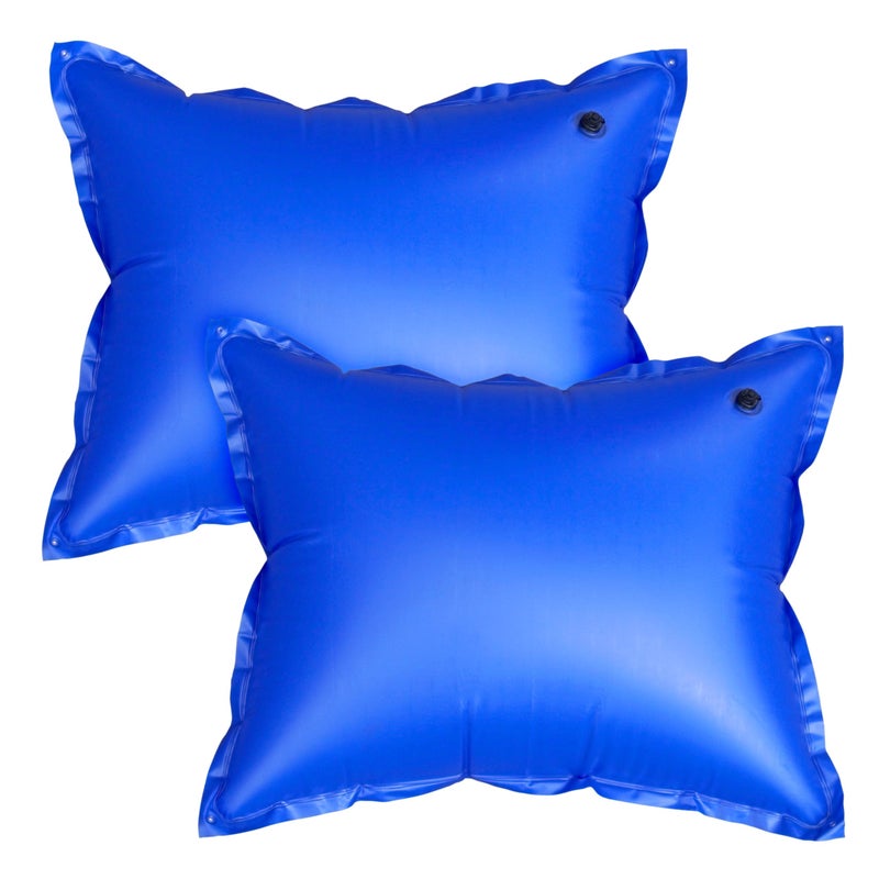 Robelle 4 ft. x 5 ft. 2-Pack Premium Pool Pillow for Winterizing Above Ground Pools, Premium Double Seams, .42 MM Thick Vinyl, Easier-to-Use Boston Valve, 4 Reinforced Grommets, 50 ft. Rope - Image 1