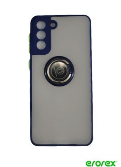 erorex Protective Case Cover For Samsung S21+ With Magnetic Ring Holder Blue  - Image 1