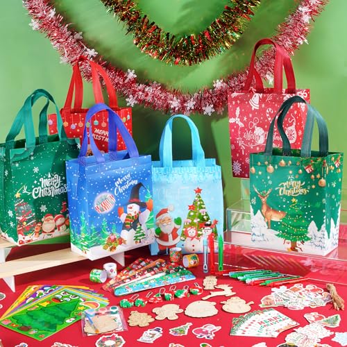 Vanblue 134Pcs Christmas Party Favors for Kids Xmas Decoration Holiday Exchange Gifts Classroom Rewards Prizes Goodie Bag Stuffers for Students Party Supplies - Image 5