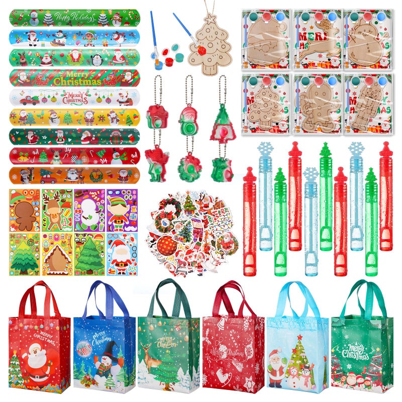 Vanblue 134Pcs Christmas Party Favors for Kids Xmas Decoration Holiday Exchange Gifts Classroom Rewards Prizes Goodie Bag Stuffers for Students Party Supplies - Image 3