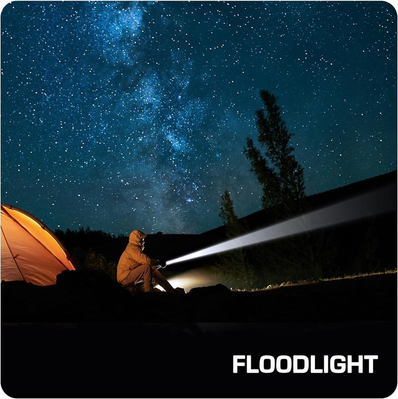 EverBrite Ultra Bright Tactical Flashlight, 900 Lumen Zoomable Adjustable Focus, 3 Light Modes, Heavy-Duty Aluminum Torch for Hurricane Supplies Camping, Includes 3C Alkaline Batteries-Gray - Image 5