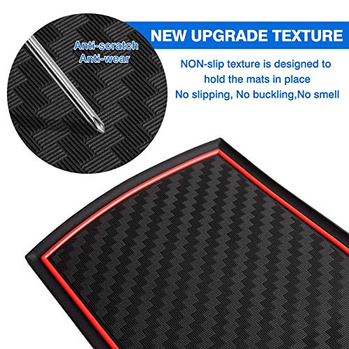 Autorder Center Console Organizer for Hyundai Kona 2018-2021 2022 2023 Accessories Armrest Storage Box Secondary Insert Tray with 3 Color Mats (Not for Kona EV) - Image 3