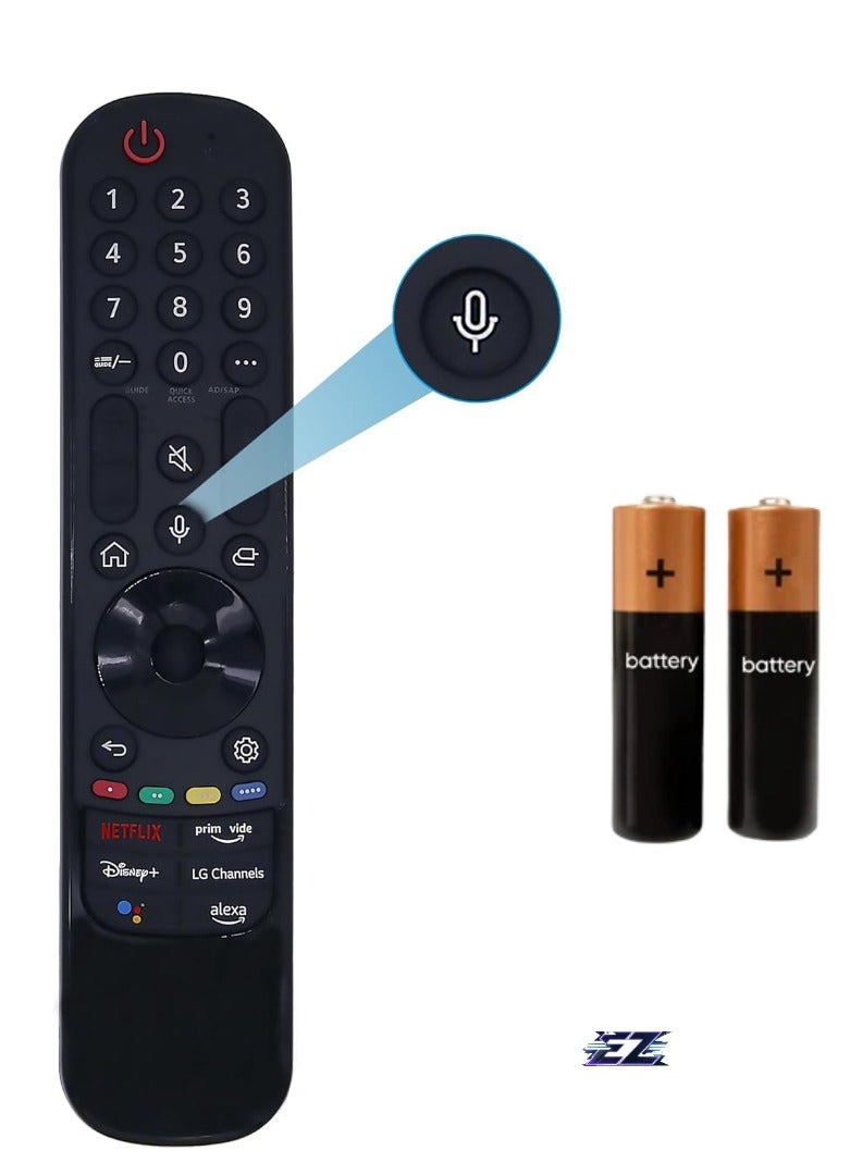 ELTRAZONE AN-MR22GA Replacement Magic Remote Control for LG Smart TV AKB76039902 with Voice and Indicator Function, Compatible with LG TVs 2017-2022, 4K, 8K, OLED, QNED, NanoCell etc. with Battery - Image 1