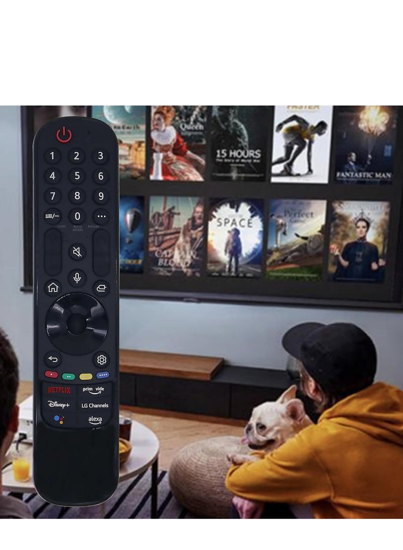 ELTRAZONE AN-MR22GA Replacement Magic Remote Control for LG Smart TV AKB76039902 with Voice and Indicator Function, Compatible with LG TVs 2017-2022, 4K, 8K, OLED, QNED, NanoCell etc. with Battery - Image 5